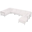 Flash Furniture Imagination 7 Piece Leather Sectional Set in White