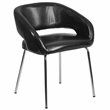Flash Furniture Fusion Leather Chair in Black