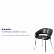 Flash Furniture Fusion Leather Chair in Black