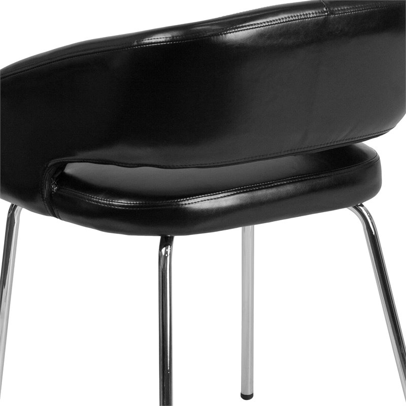 Flash Furniture Fusion Leather Chair in Black