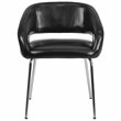 Flash Furniture Fusion Leather Chair in Black