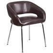 Flash Furniture Fusion Leather Chair in Brown