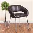 Flash Furniture Fusion Leather Chair in Brown
