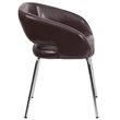 Flash Furniture Fusion Leather Chair in Brown