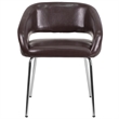 Flash Furniture Fusion Leather Chair in Brown