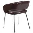 Flash Furniture Fusion Leather Chair in Brown