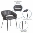 Flash Furniture Fusion Leather Chair in Gray