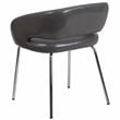 Flash Furniture Fusion Leather Chair in Gray