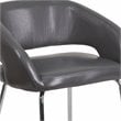 Flash Furniture Fusion Leather Chair in Gray