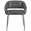 Flash Furniture Fusion Leather Chair in Gray