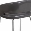 Flash Furniture Fusion Leather Chair in Gray