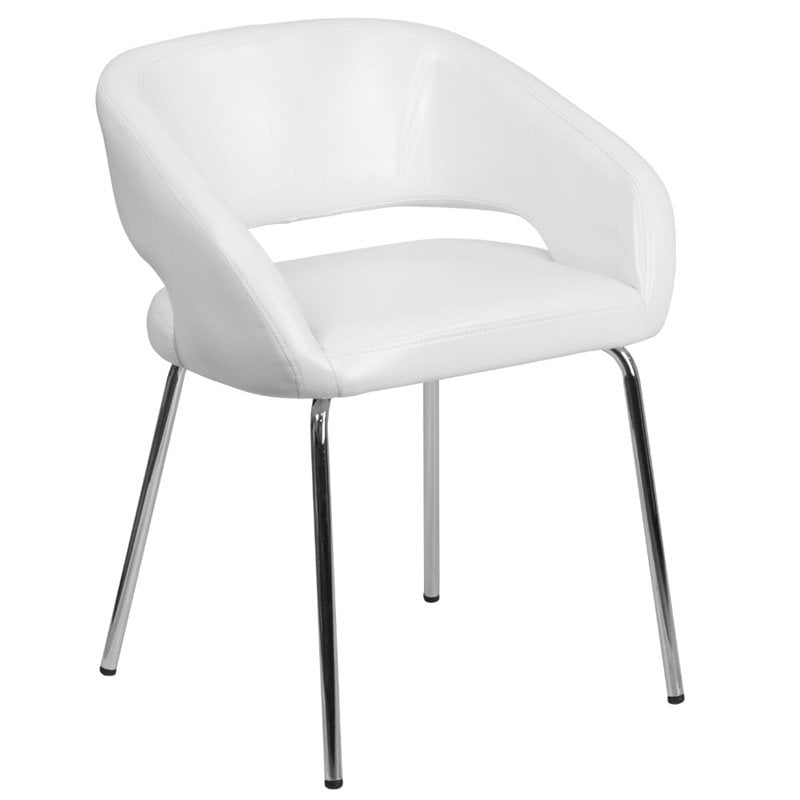 Flash Furniture Fusion Leather Chair in White