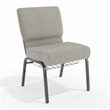 Flash Furniture Hercules Church Chair with Rack in Gray