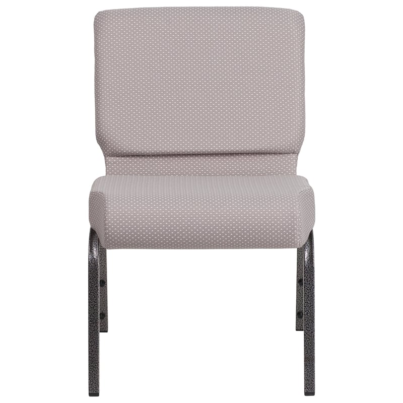 Flash Furniture Hercules Armless Stacking Chair in Gray