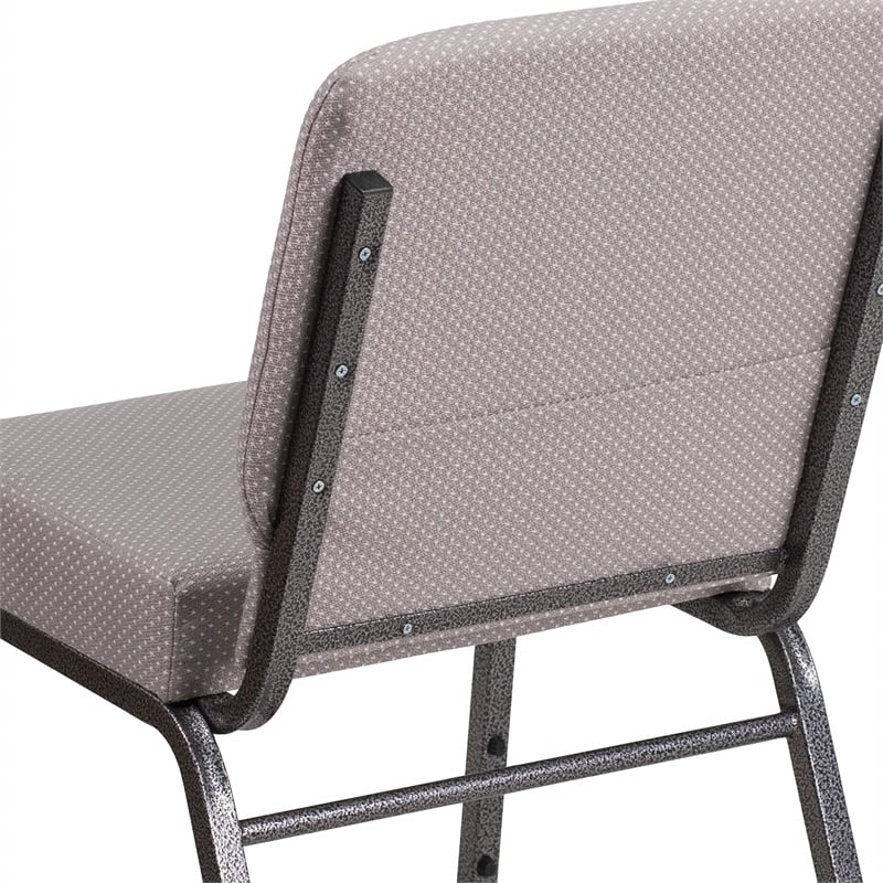Flash Furniture Hercules Armless Stacking Chair in Gray