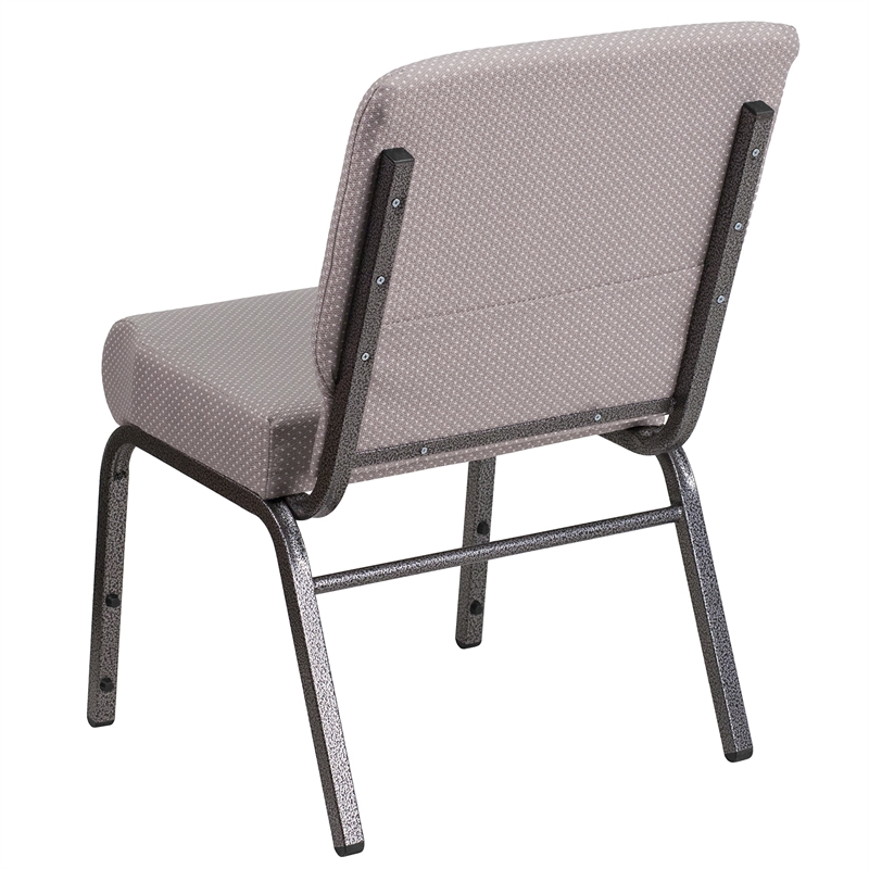 Flash Furniture Hercules Armless Stacking Chair in Gray