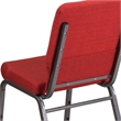 Flash Furniture Hercules Fabric Church Chair in Red and Silvervein