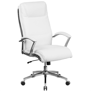 Flash Furniture Leather Office Chair in White