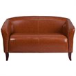 Flash Furniture Bonded Leather Loveseat In Brown