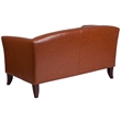 Flash Furniture Bonded Leather Loveseat In Brown