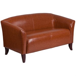 flash furniture hercules imperial leather reception loveseat