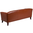 Flash Furniture Imperial Faux Leather Sofa in Cognac