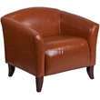 Flash Furniture Hercules Imperial Series Reception Sofa Set in Cognac