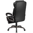 Flash Furniture Leather Reclining Office Chair in Black