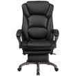 Flash Furniture Leather Reclining Office Chair in Black
