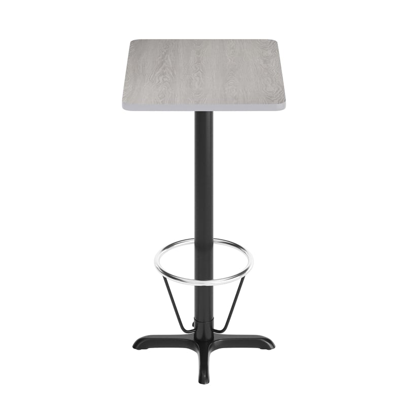 Flash Furniture 24X30 Laminate Table-X-Base In Black