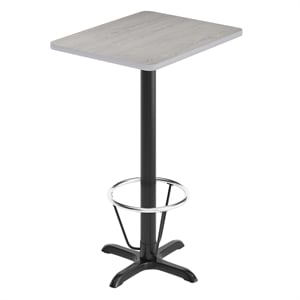 Flash Furniture 24&quot x 30&quot Laminate Top Pub Table in Mahogany