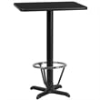 Flash Furniture 24X30 Laminate Table-X-Base In Natural