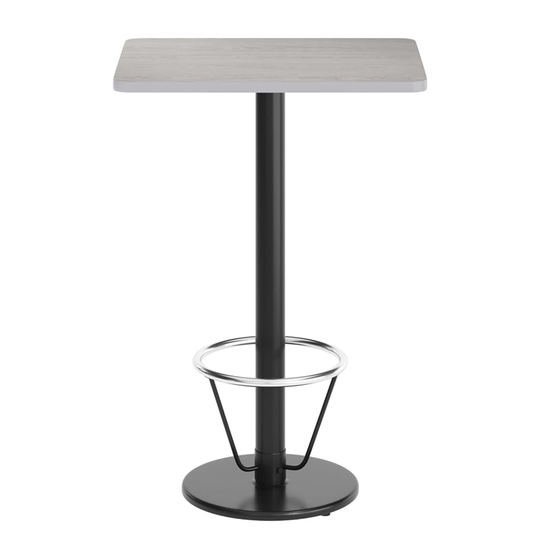 Flash Furniture 24X30 Laminate Table-Rd Base In Black