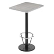 Flash Furniture 24X30 Laminate Table-Rd Base In Black