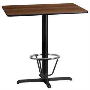 Flash Furniture 24&quot x 42&quot Laminate Top Pub Table in Walnut