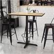 Flash Furniture 30X42 Laminate Table-X-Base In Black