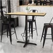 Flash Furniture 30X48 Laminate Table-X-Base In Natural