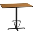 Flash Furniture 30X48 Laminate Table-X-Base In Natural