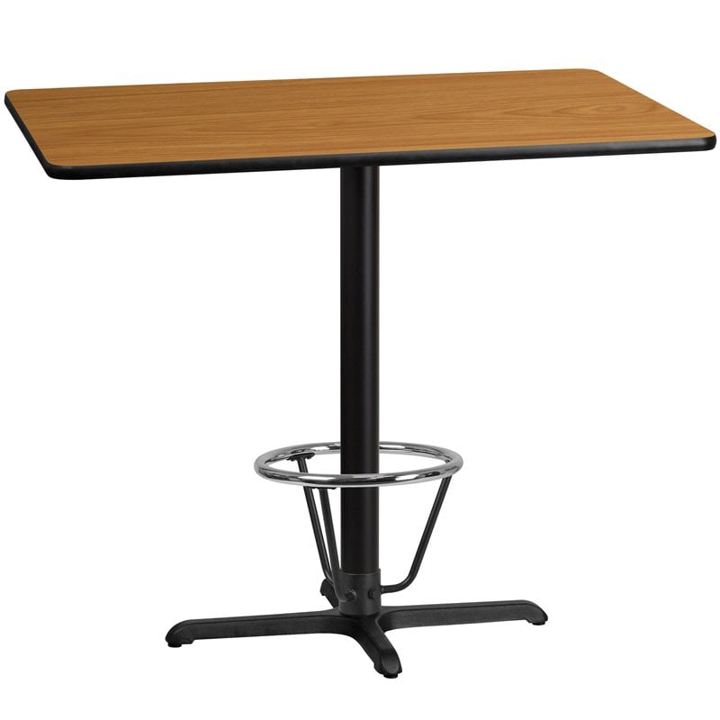 Flash Furniture 30X48 Laminate Table-X-Base In Natural