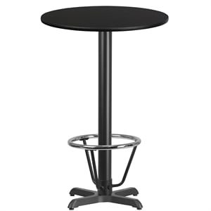 Flash Furniture 24Rd Laminate Table-X-Base In Black