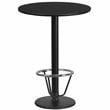 Flash Furniture 24Rd Laminate Table-Rd Base In Black