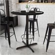 Flash Furniture 36Rd Laminate Table-X-Base In Natural