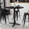 Flash Furniture 42Rd Laminate Table-X-Base In Black