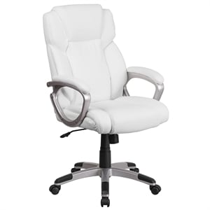 Flash Furniture Mid-Back Executive Chair in White