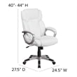Flash Furniture Mid-Back Executive Chair in White