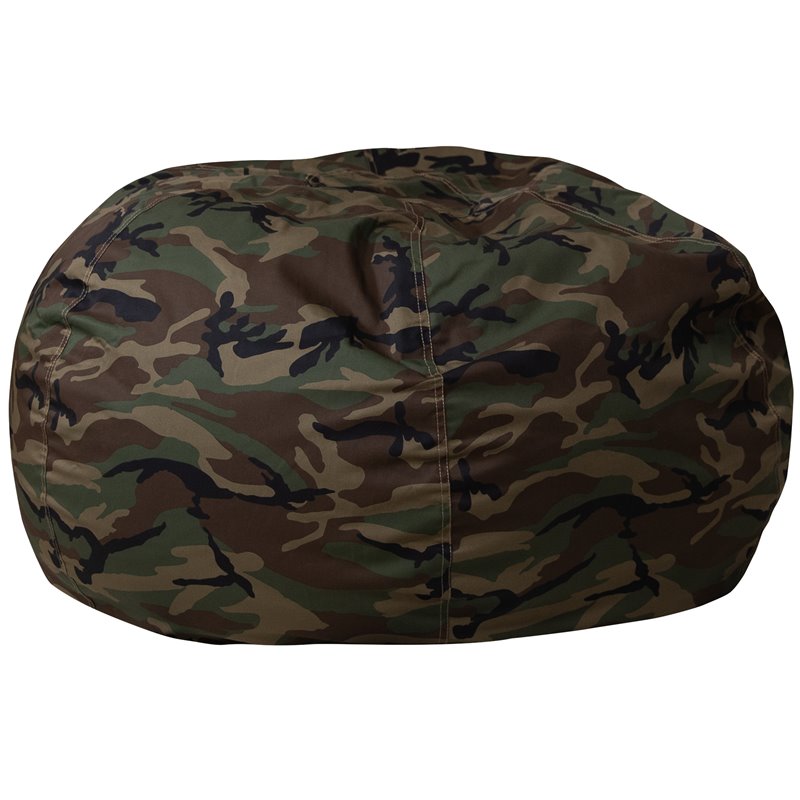 Flash Furniture Oversized Bean Bag Chair in Camouflage
