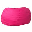 Flash Furniture Oversized Bean Bag Chair in Hot Pink