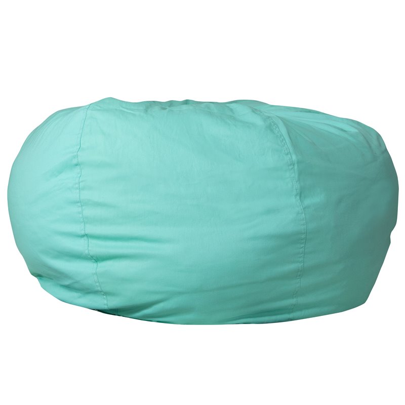 Flash Furniture Oversized Bean Bag Chair in Mint Green