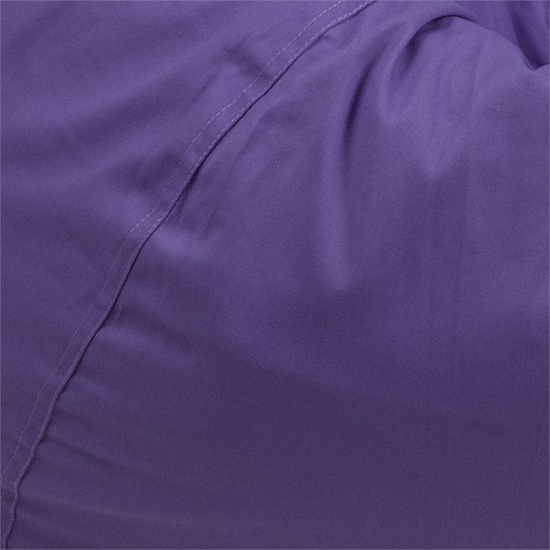 Flash Furniture Oversized Bean Bag Chair in Purple