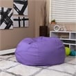 Flash Furniture Oversized Bean Bag Chair in Purple
